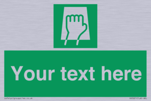 Custom Push Pad Sign